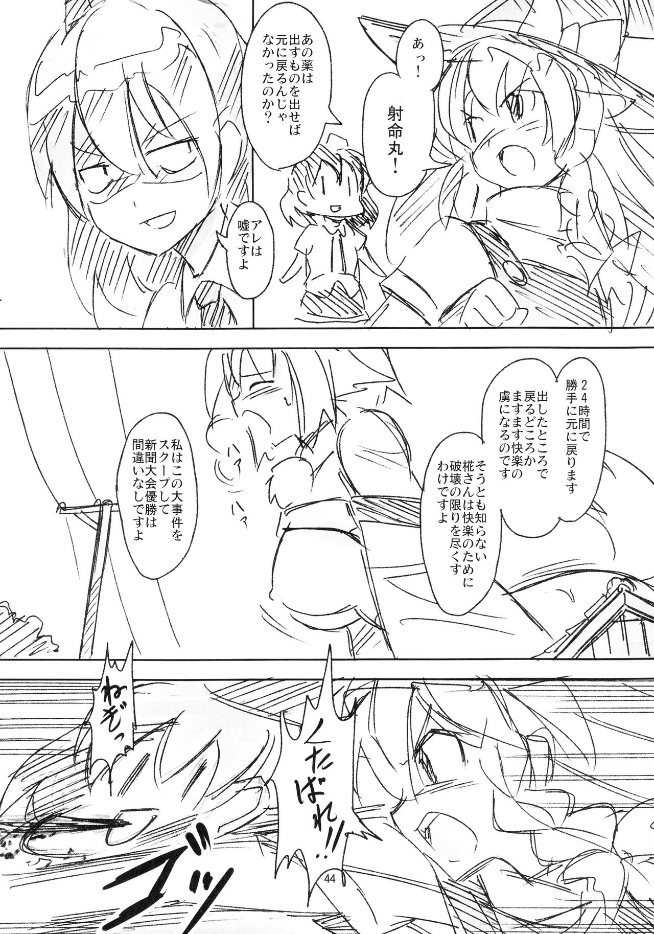 (例大祭14) [TEDDY-PLAZA (瀬尾辰也)] 射命丸教授の比率的愛情 (東方Project)