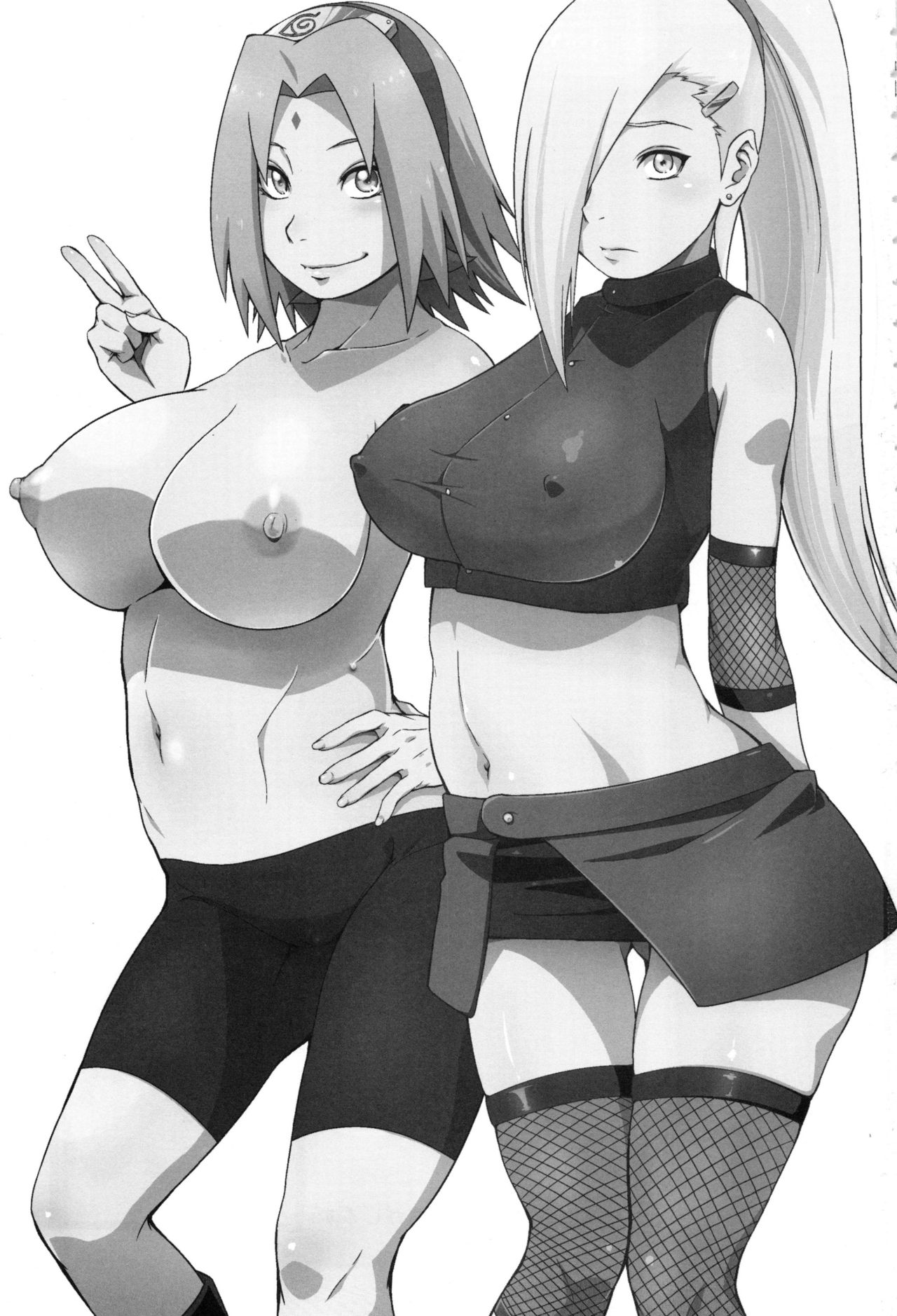 (C92) [からきし傭兵団 真雅 (砂原渉)] 牡丹と桜 (NARUTO -ナルト-)