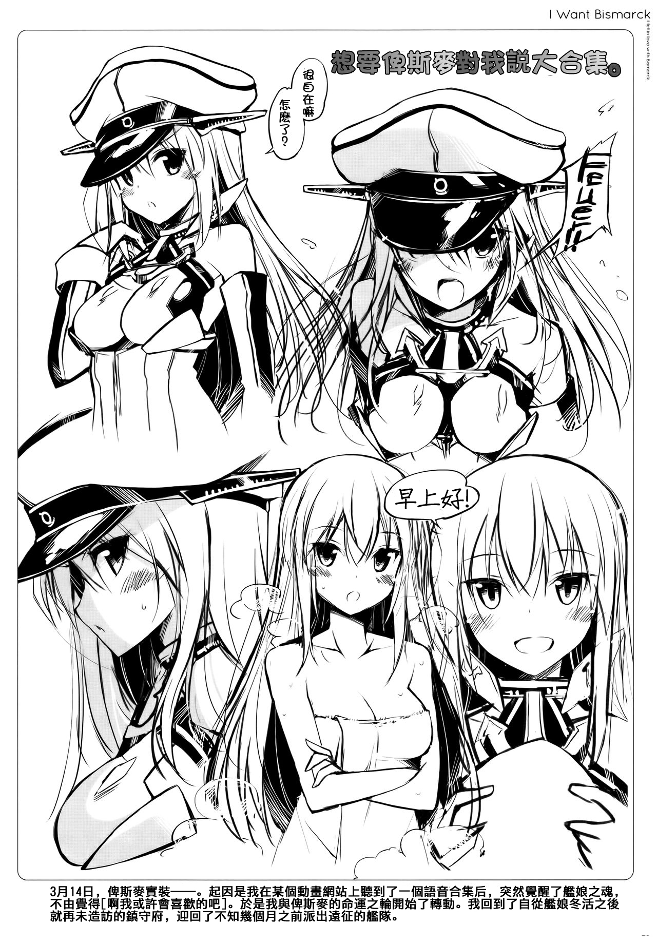 (C87) [Digital Flyer (大田優一)] ビスコレ -Bismarck Collection 2014- (艦隊これくしょん -艦これ-) [中国翻訳]