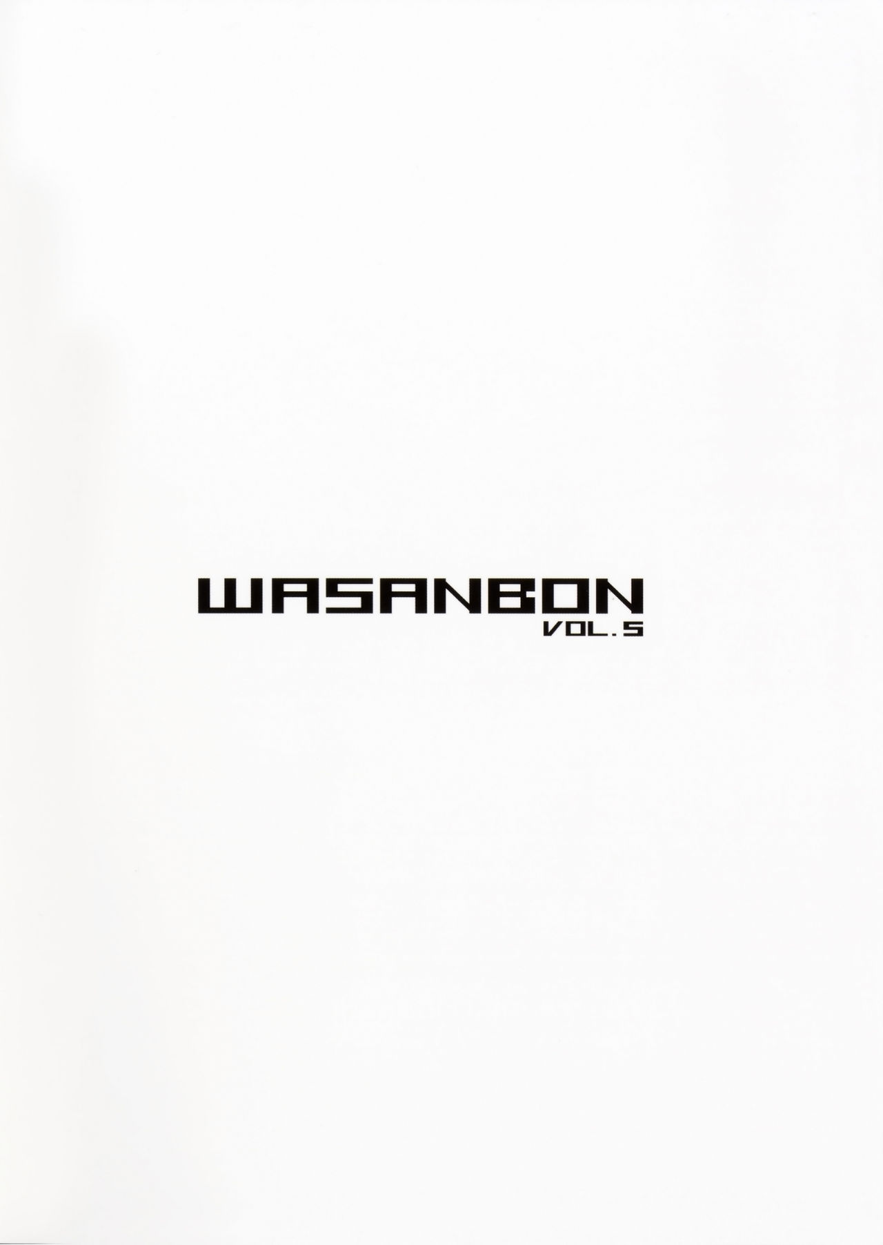 (C90) [わさんぼん (WA)] WASANBON vol.5 (艦隊これくしょん -艦これ-)