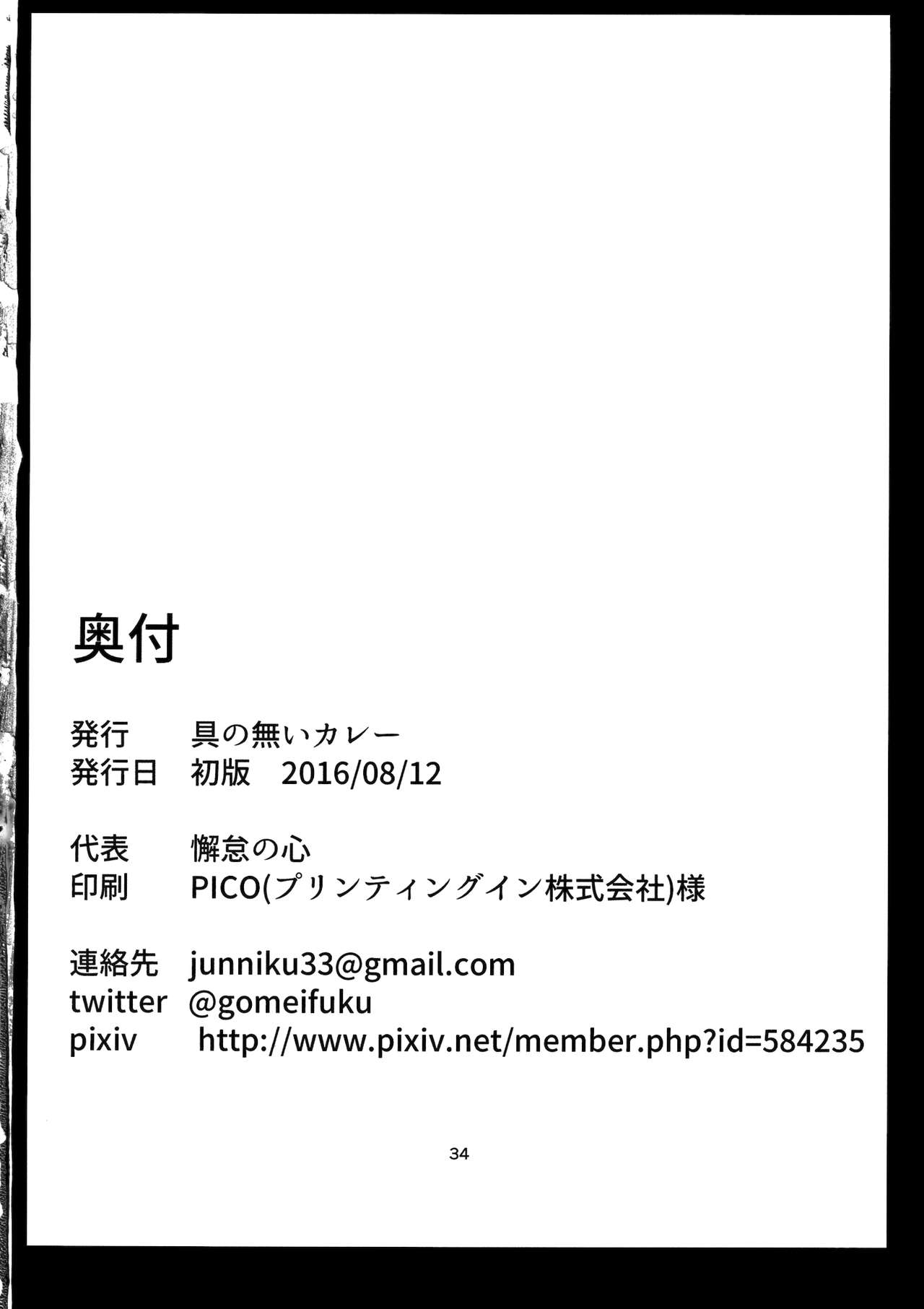 (C90) [具のないカレー (懈怠の心)] 宣誓!! この本に不健全な内容が一切含まれていないことをここに誓います! (東方Project)