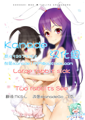 [ロリータクルセイダーズ (小星萌)] 餅つきうさぎがピョン×3 (東方Project) [中国翻訳] [DL版]