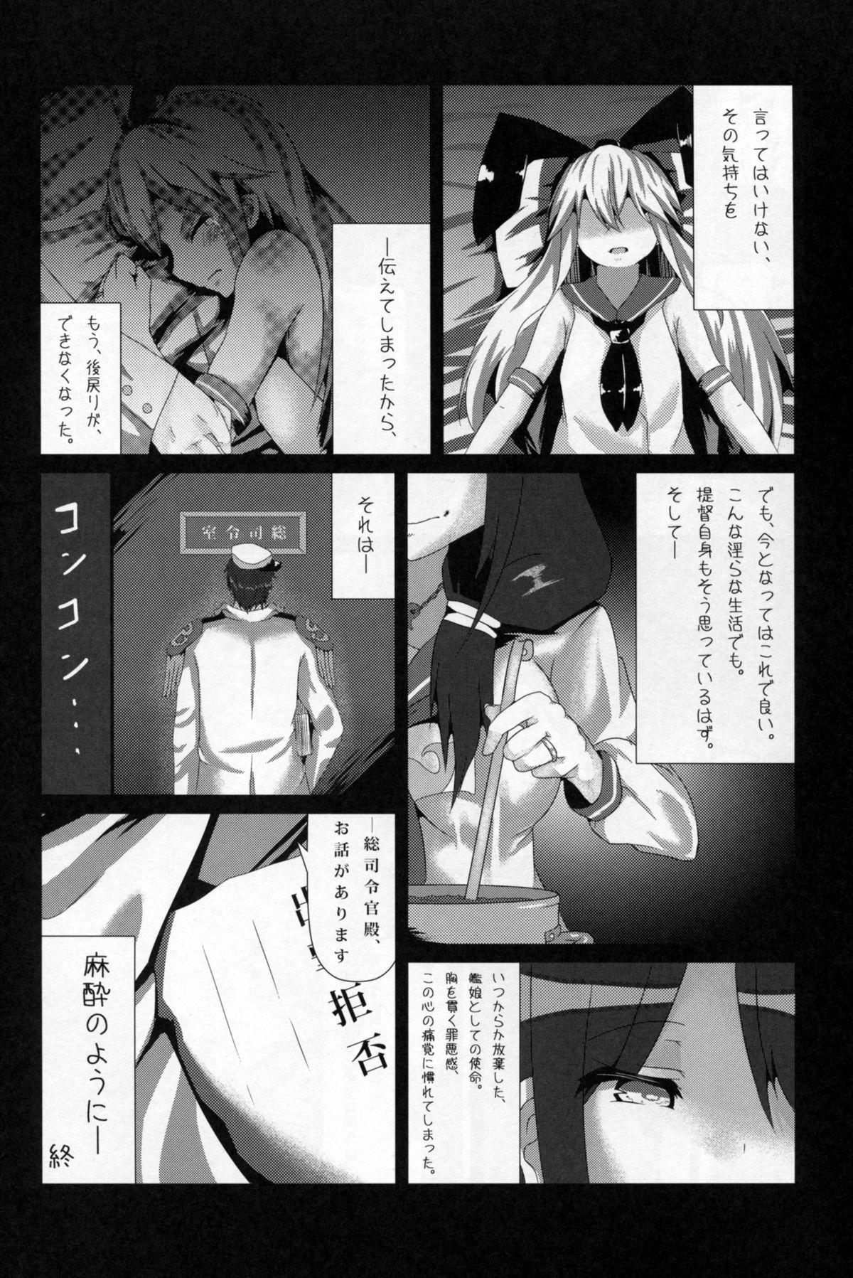 (C87) [はるさめすぅぷ (あつとく)] Anesthesia (艦隊これくしょん -艦これ-)