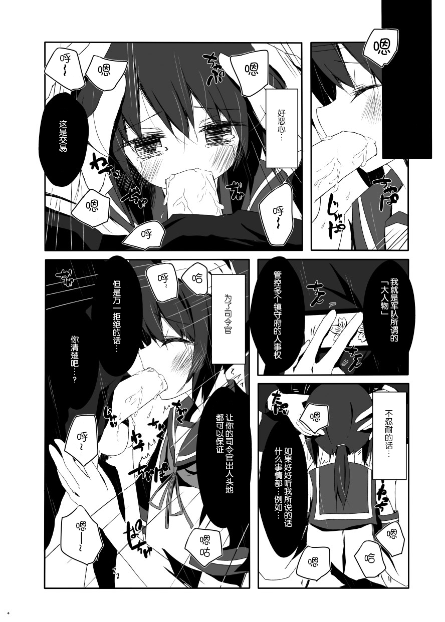 (海ゆかば3) [揺れる蛍光灯 (西畑けい)] 吹雪ちゃんがひどいことになるエロほん (艦隊これくしょん -艦これ-) [中国翻訳]