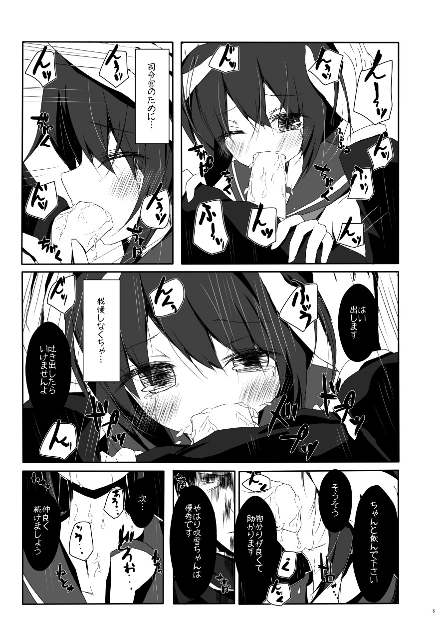 (海ゆかば3) [揺れる蛍光灯 (西畑けい)] 吹雪ちゃんがひどいことになるエロほん (艦隊これくしょん -艦これ-)