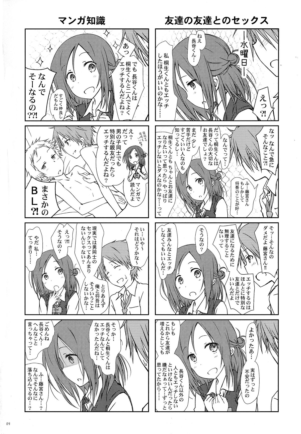 (C87) [超平板小娘電視台 (ほっけうるふ)] 「友達とのセックスの続き。」 (一週間フレンズ。)