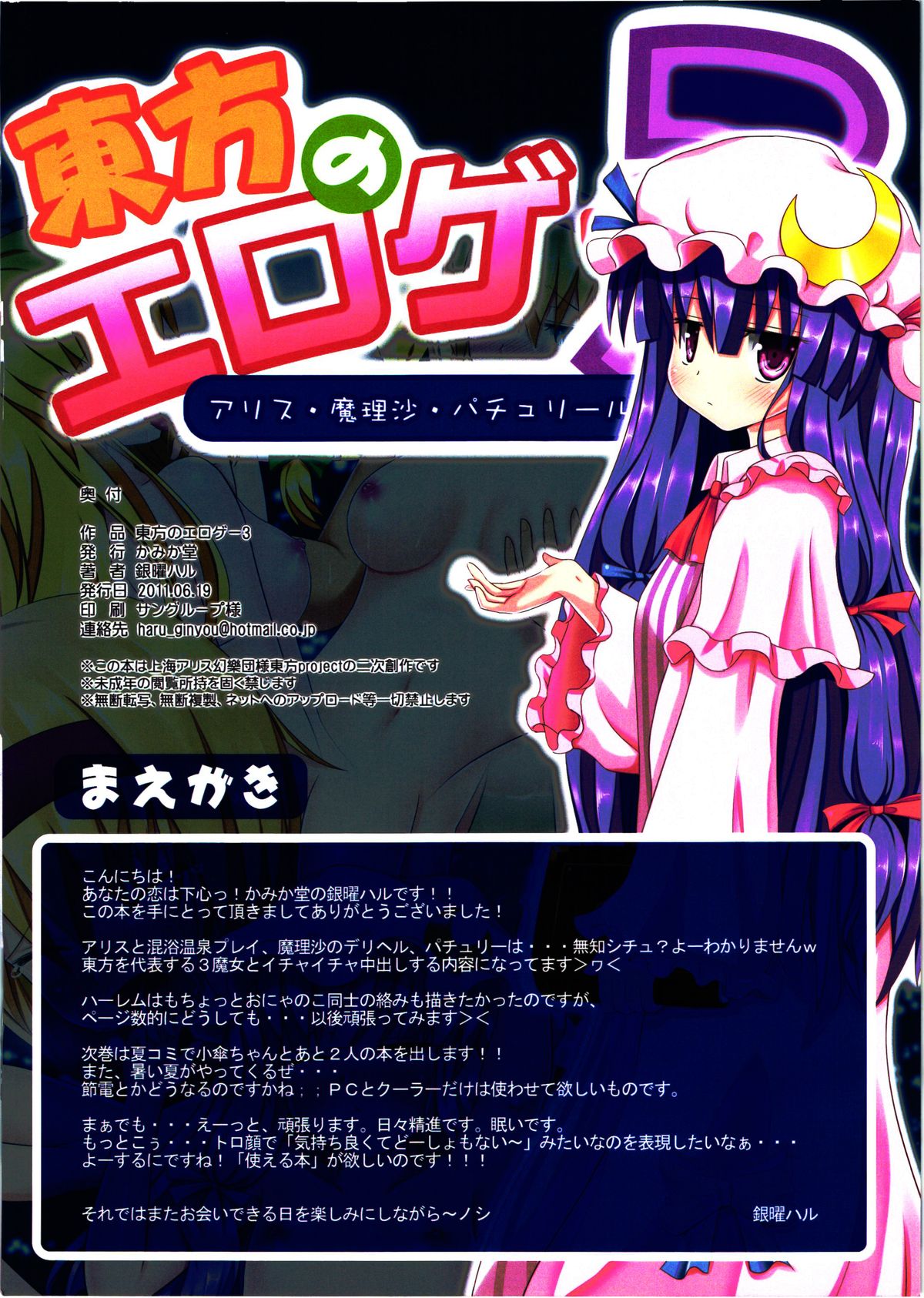 (サンクリ52) [かみか堂 (銀曜ハル)] 東方のエロゲー3 (東方Project) [中国翻訳]