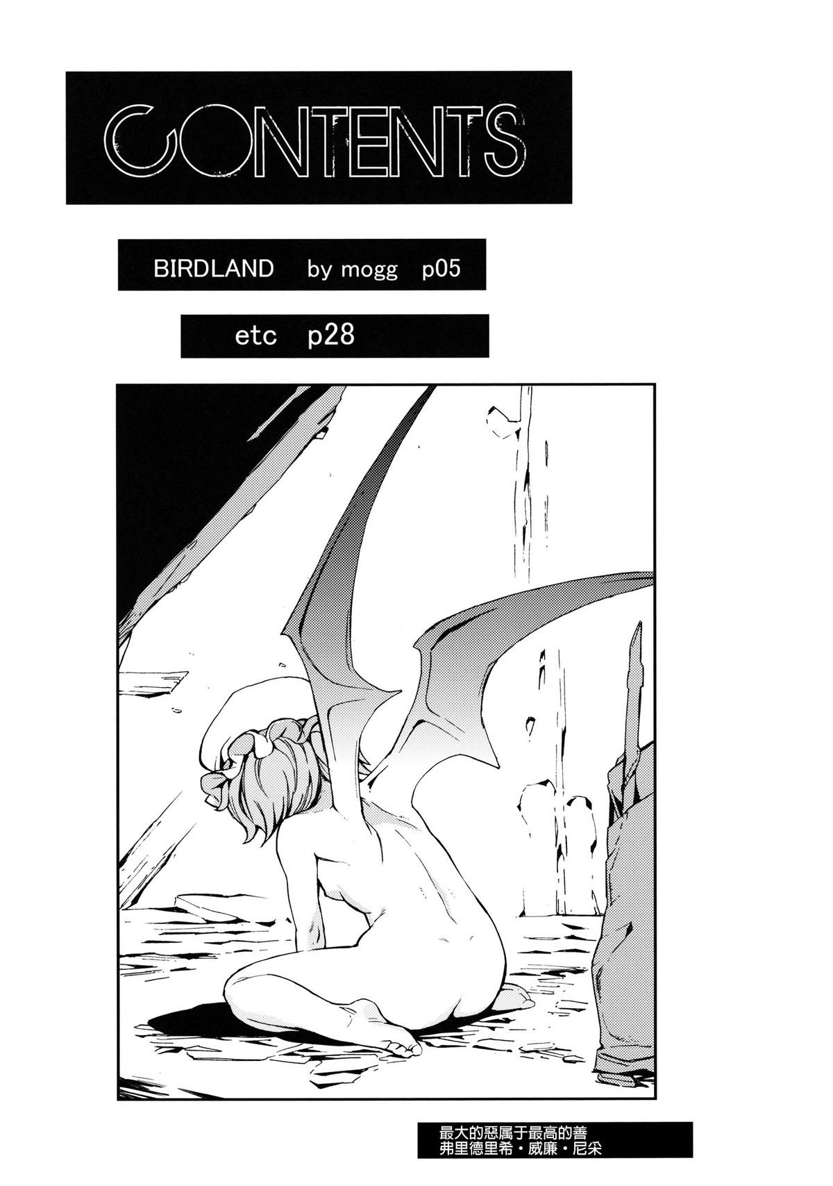 (例大祭9) [笑顔で暴力 (mogg)] BIRDLAND (東方Project) [中国翻訳]