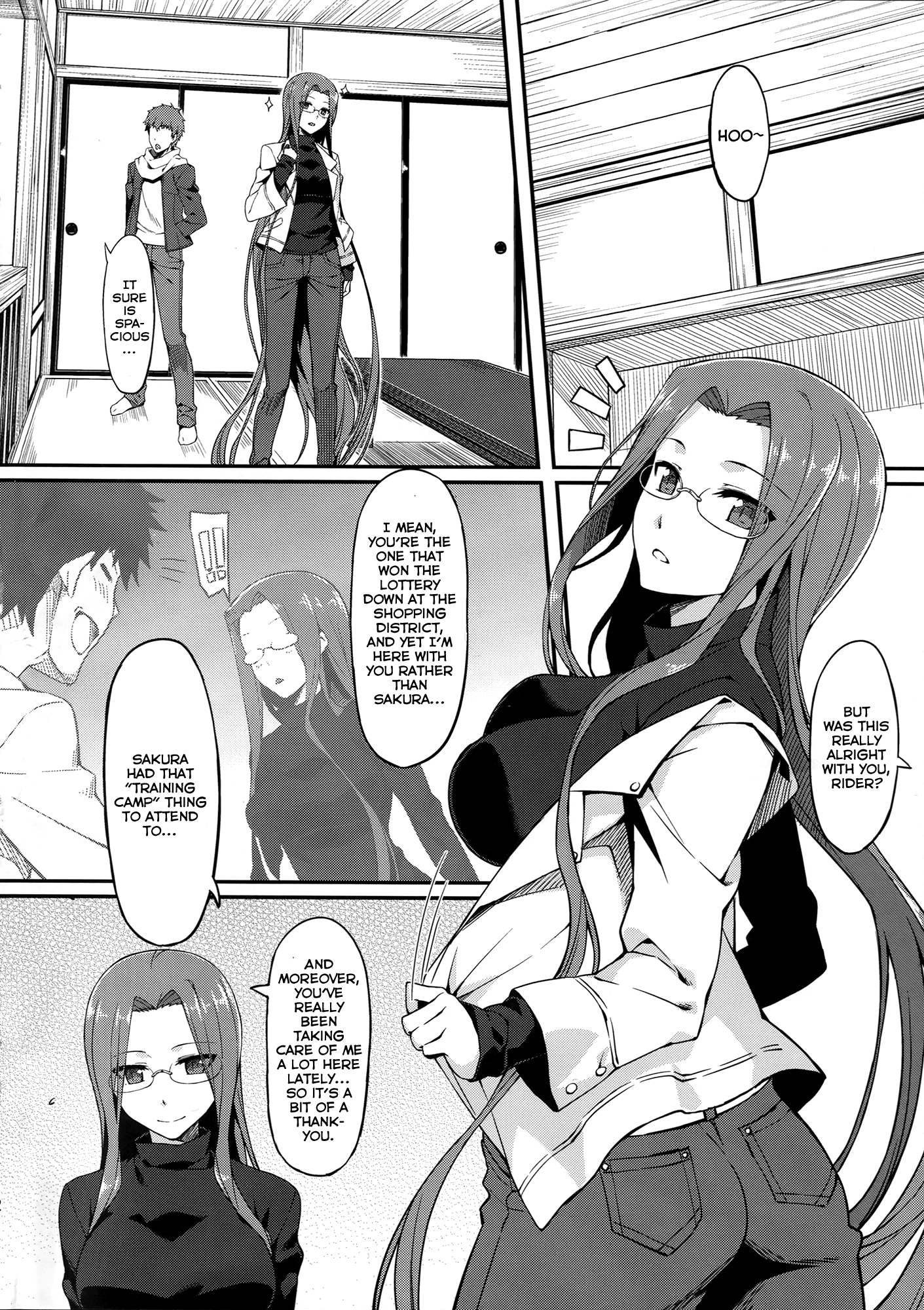 (C87) [S.S.L (柳)] ライダーさんと温泉宿。 (Fate/stay night) [英訳]