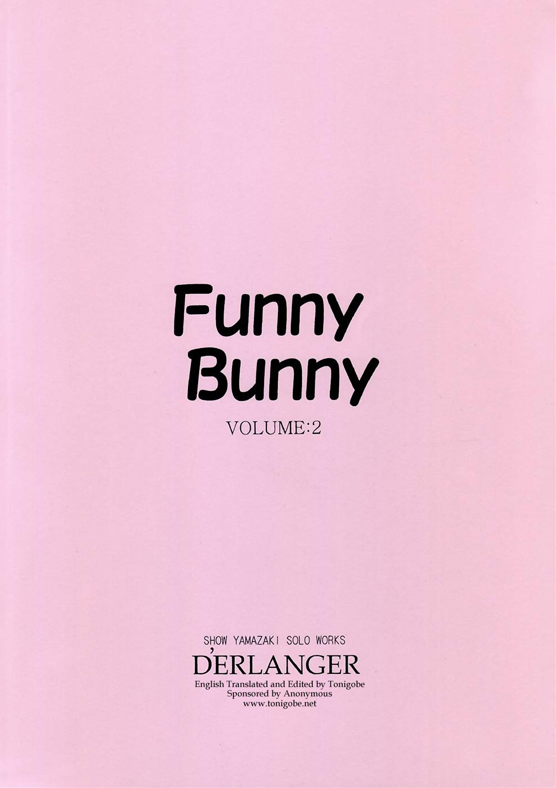 [D'ERLANGER (夜魔咲翔)] Funny Bunny VOLUME:2 [英訳]