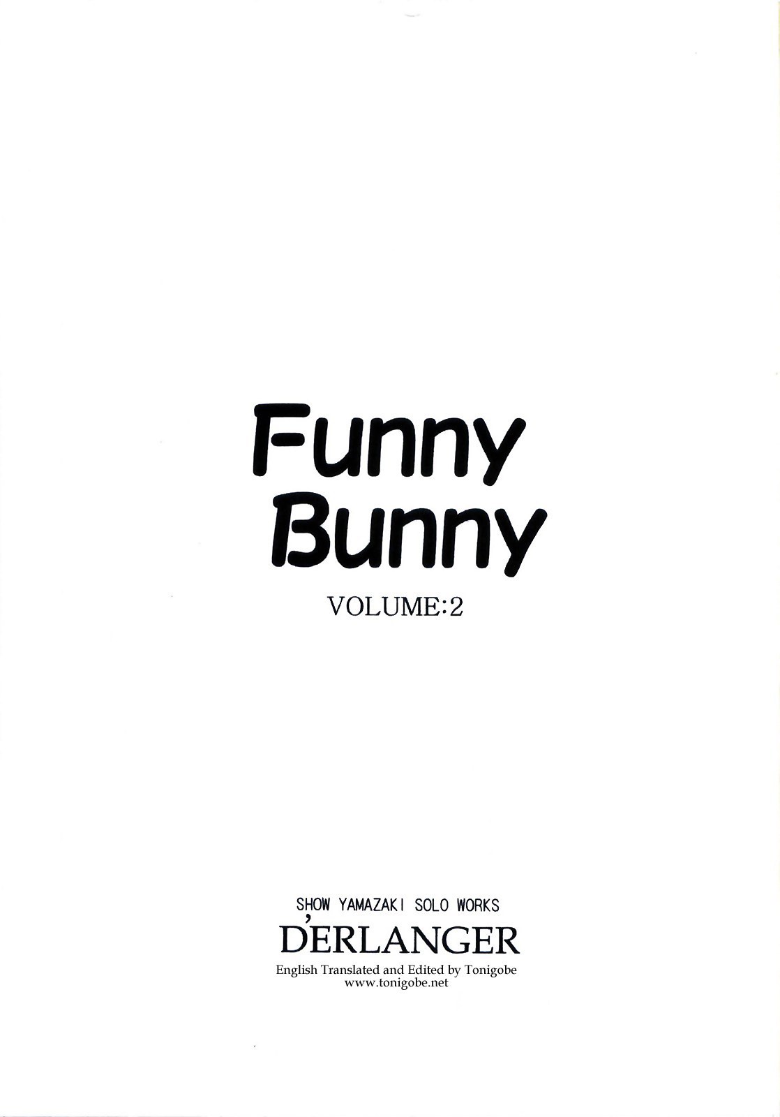 [D'ERLANGER (夜魔咲翔)] Funny Bunny VOLUME:2 [英訳]