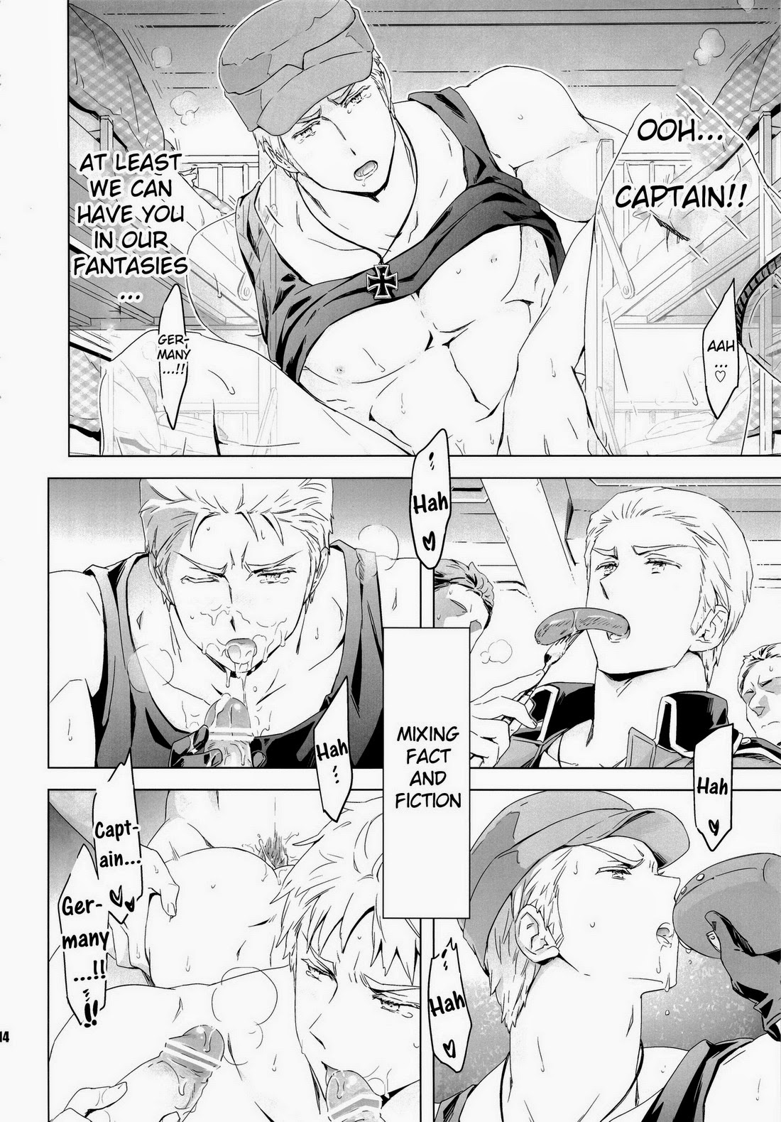 [MARINCONIA (まるまり)] 隊長、お願いします!! (Axis Powers ヘタリア) [英訳]