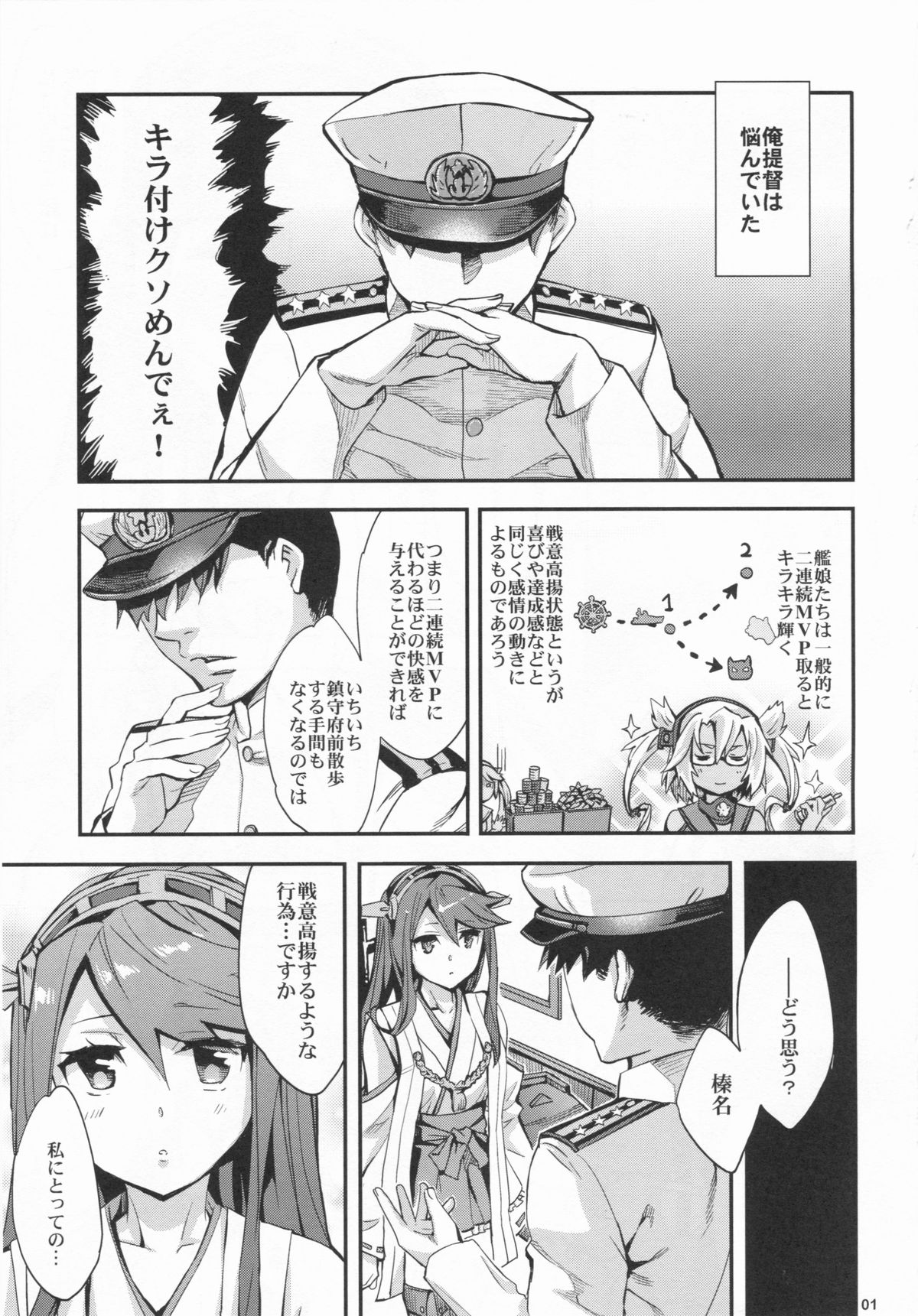 (C85) [くろーヴァー会 (えむあ)] 高揚+軍艦 (艦隊これくしょん -艦これ-)