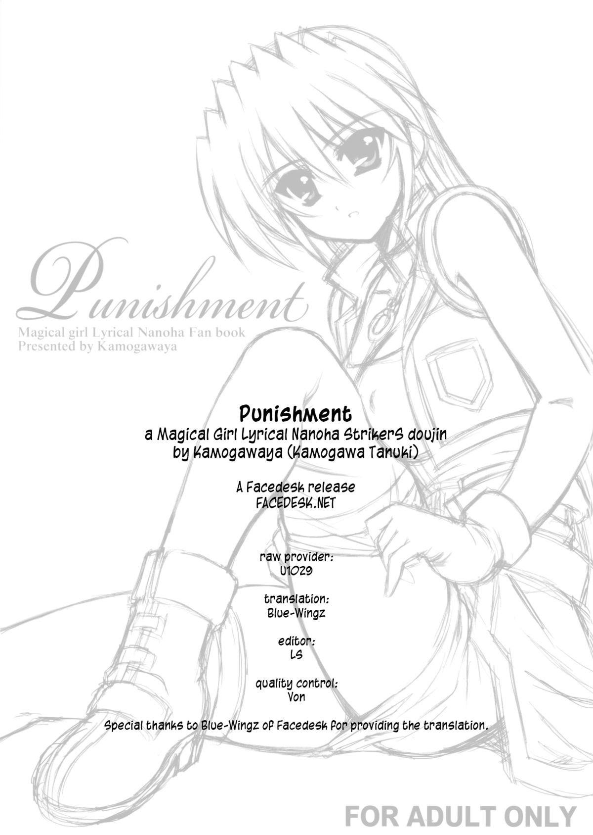 (C78) [鴨川屋 (鴨川たぬき)] Punishment (魔法少女リリカルなのは) [英訳]