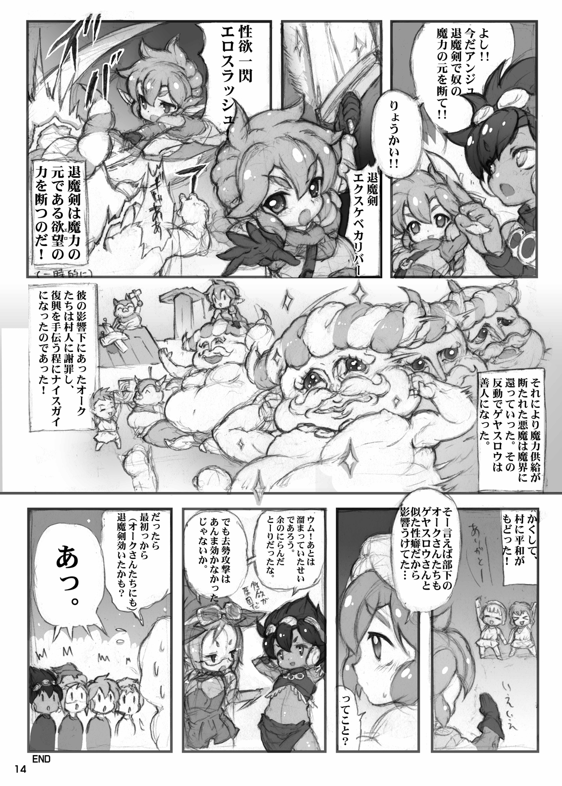 [やよいファンタジーゾーン] アンジュと仲間たちVSホモのオーク軍団