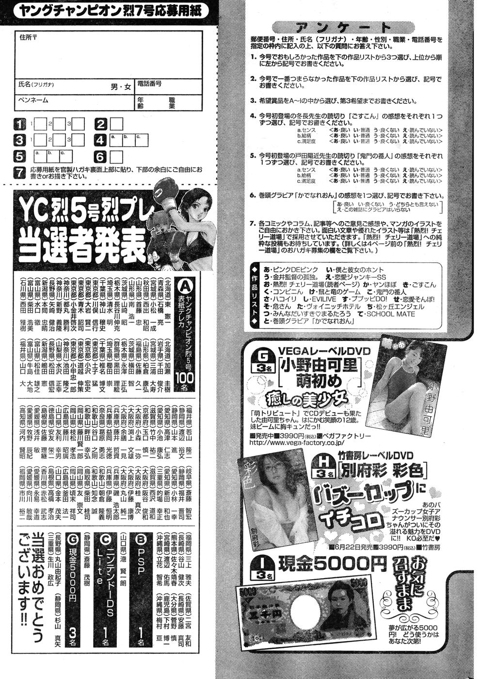 ヤングチャンピオン烈 Vol.07 (2007年07月25日増刊号)