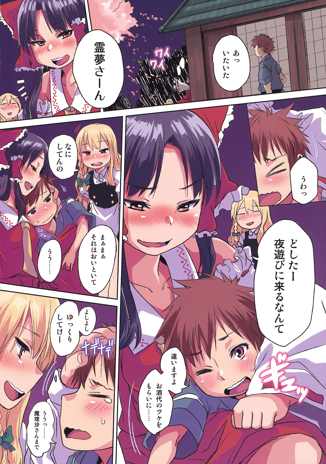 (例大祭8) [アレクササンダー (荒草まほん)] ほろ酔い幻想郷～夜桜の下でガッツリ生ハメセックス大量射精～ (東方Project)