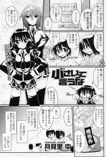 [月見里中] 小さいって言うな (COMIC SIGMA 2010年12月号 Vol.51)