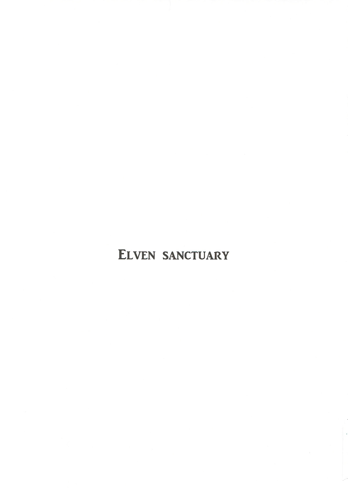 (C92) [WASABI (畳)] Elven Sanctuary (エロマンガ先生)