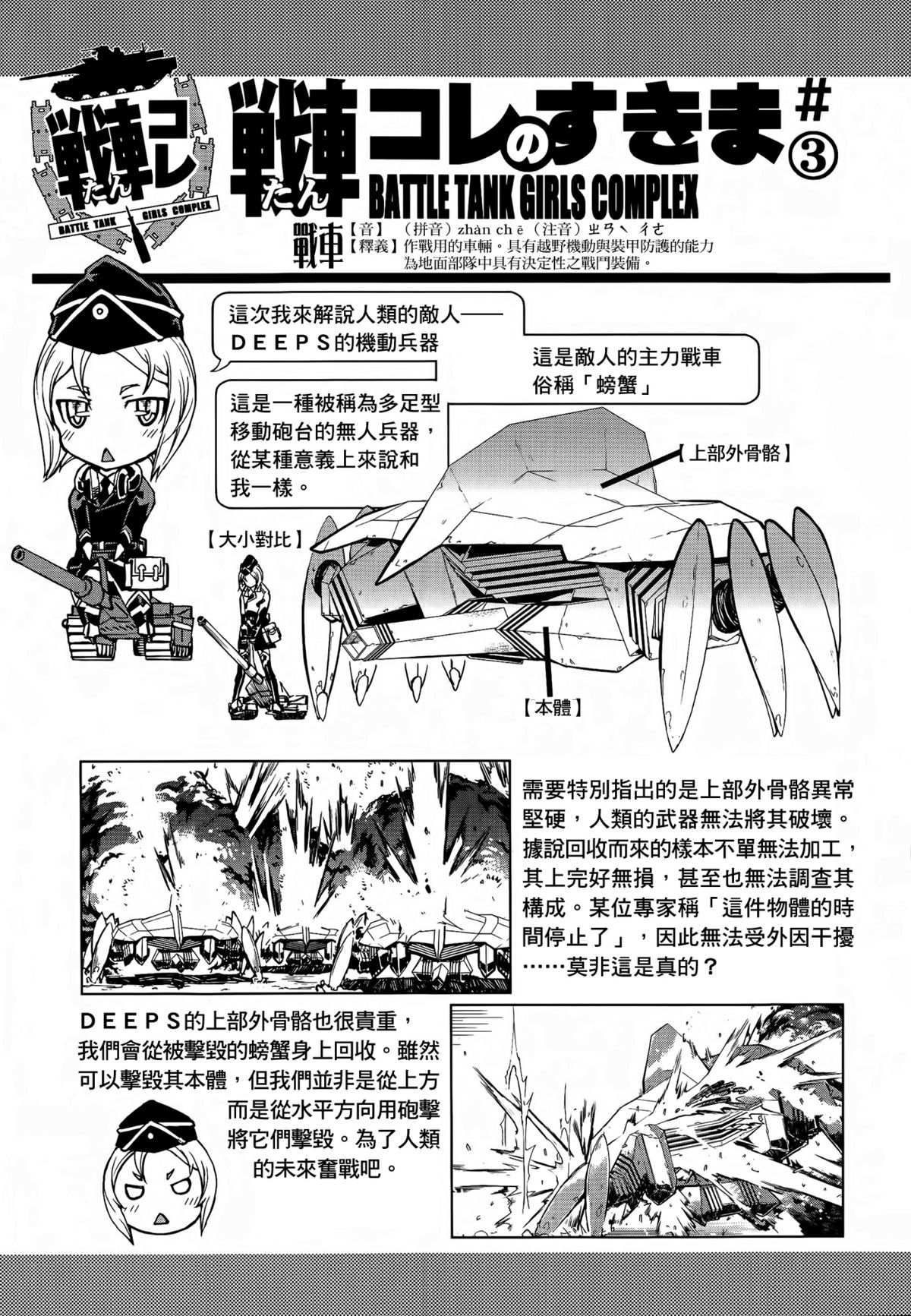 [鈴木狂太郎] 戦車コレ 宣伝漫画 + 設定 [中国翻訳]