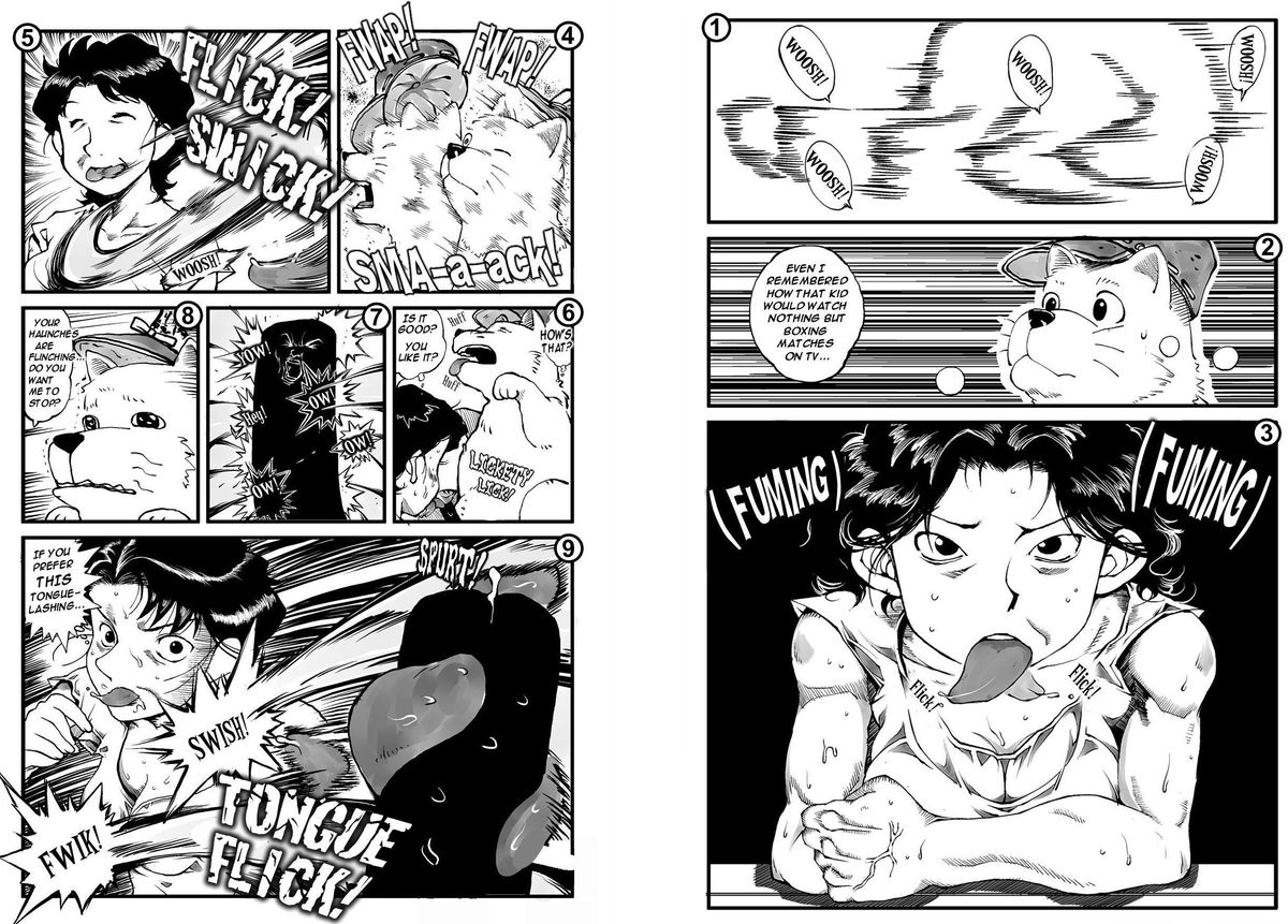 [もじゃ夫] は○めの一歩のお母さんと犬