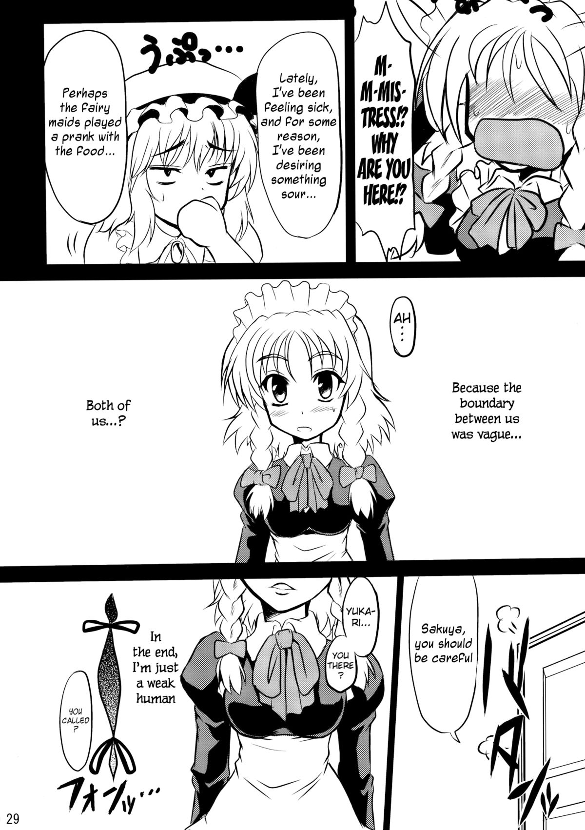 (C78) [辻行灯 (辻風)] さんざんさくや (東方Project) [英訳]