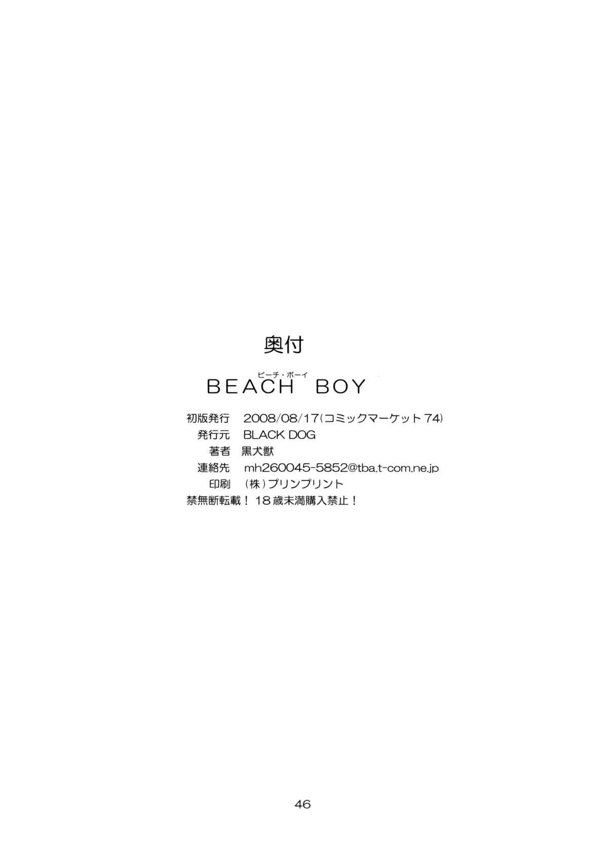 (C74) [BLACK DOG (黒犬獣)] BEACH BOY (美少女戦士セーラームーン)