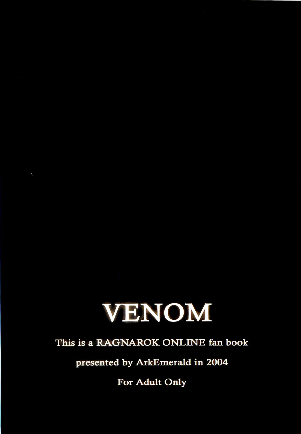(RAG-FES7) [Ark Emerald (七瀬瑞穂)] VENOM (ラグナロクオンライン)