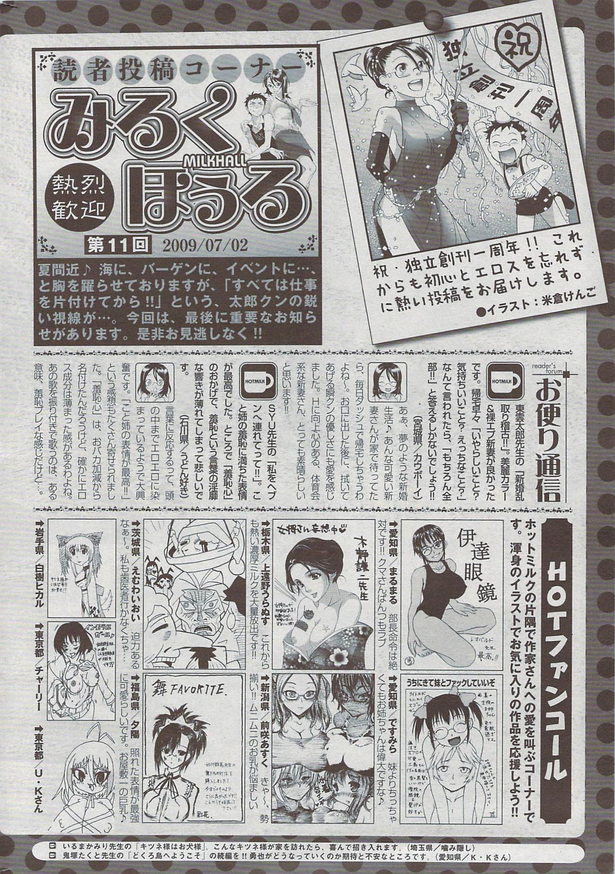 コミックホットミルク 2009年8月号