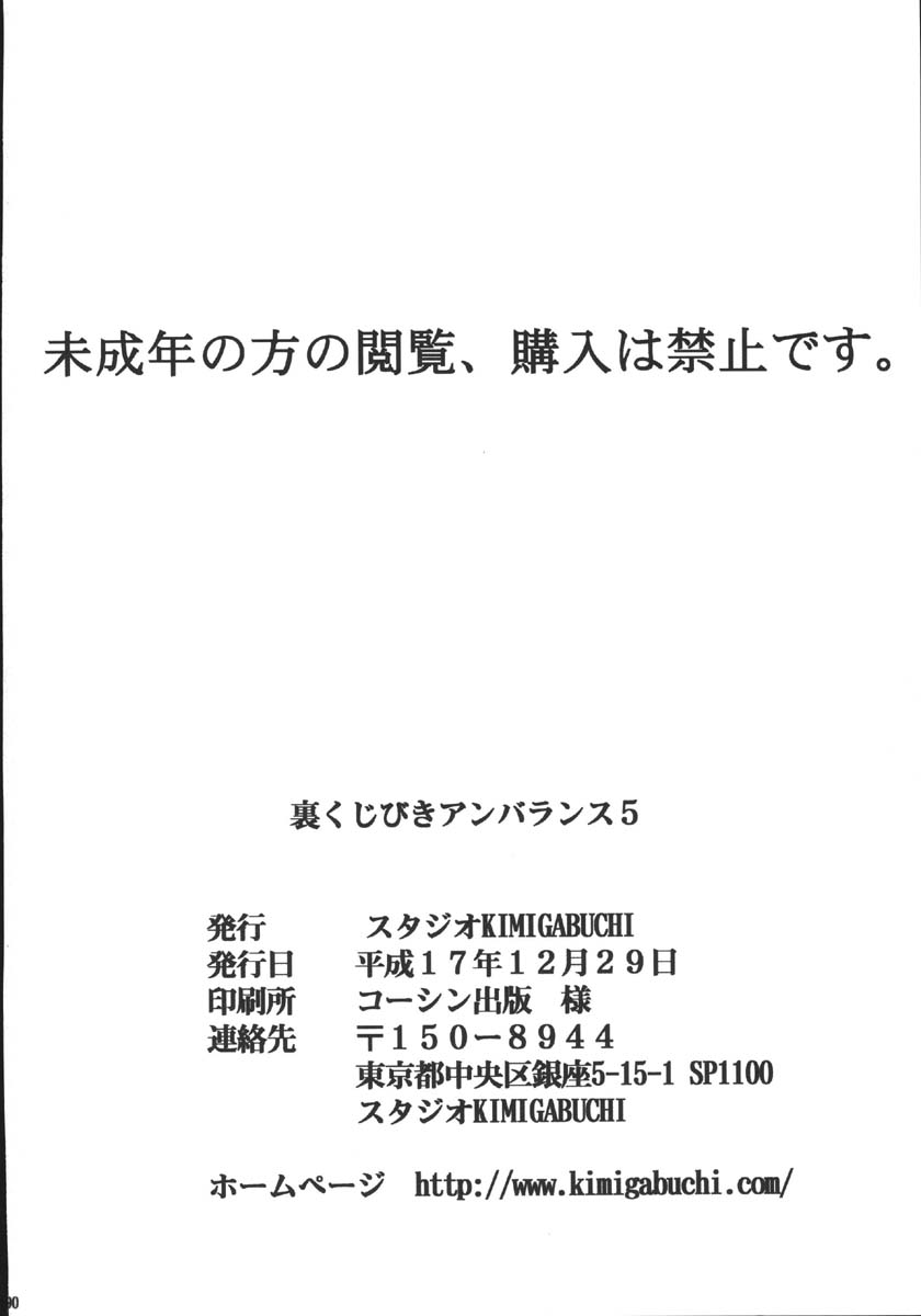 (C69) [スタジオKIMIGABUCHI (きみまる)] 裏くじびきアンバランス5 (くじびきアンバランス、げんしけん)