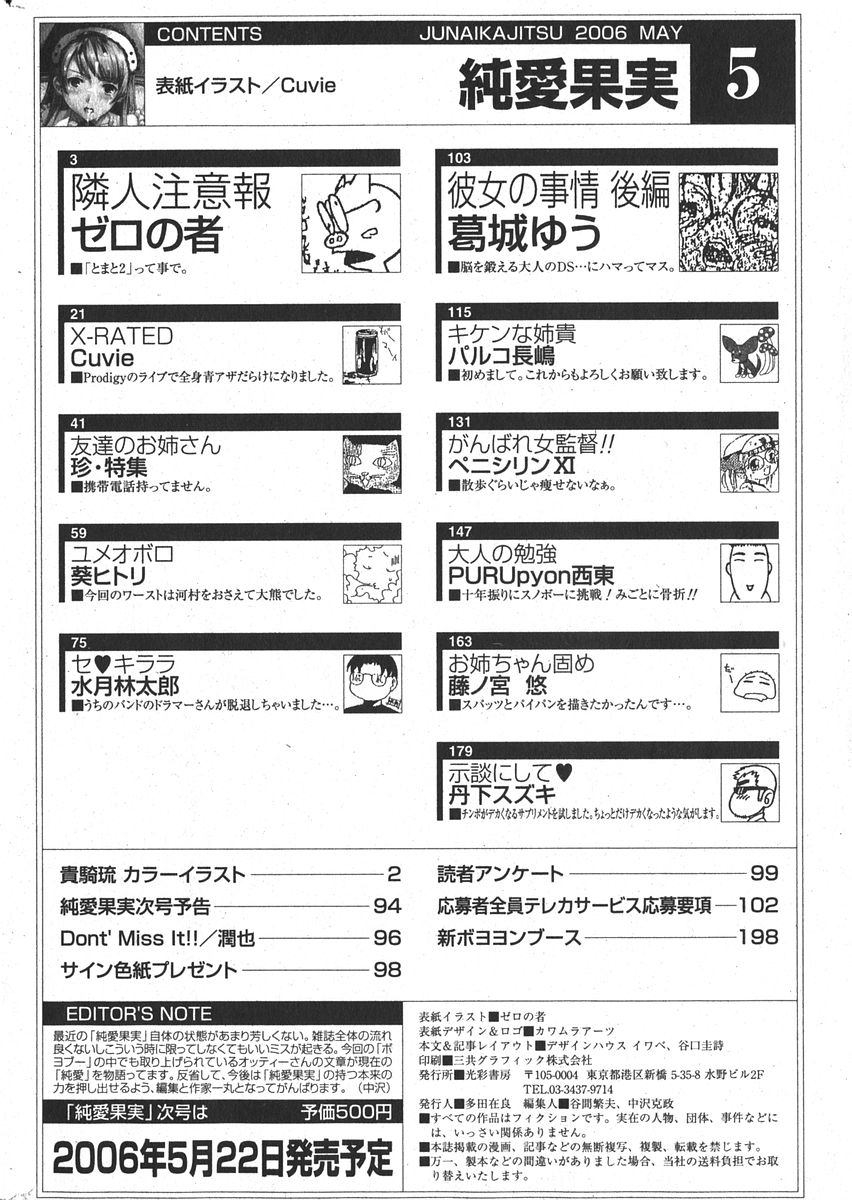 [雑誌] 純愛果実 2006年5月号