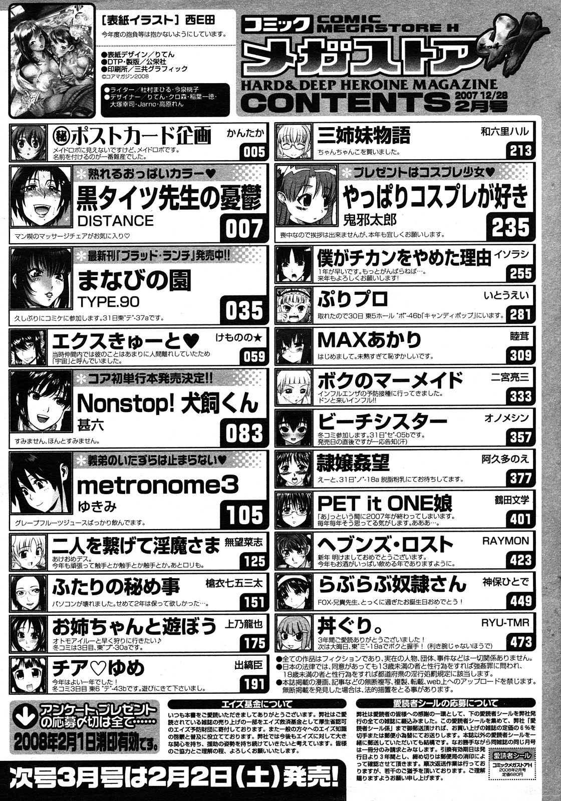 コミックメガストアH 2008年2月号