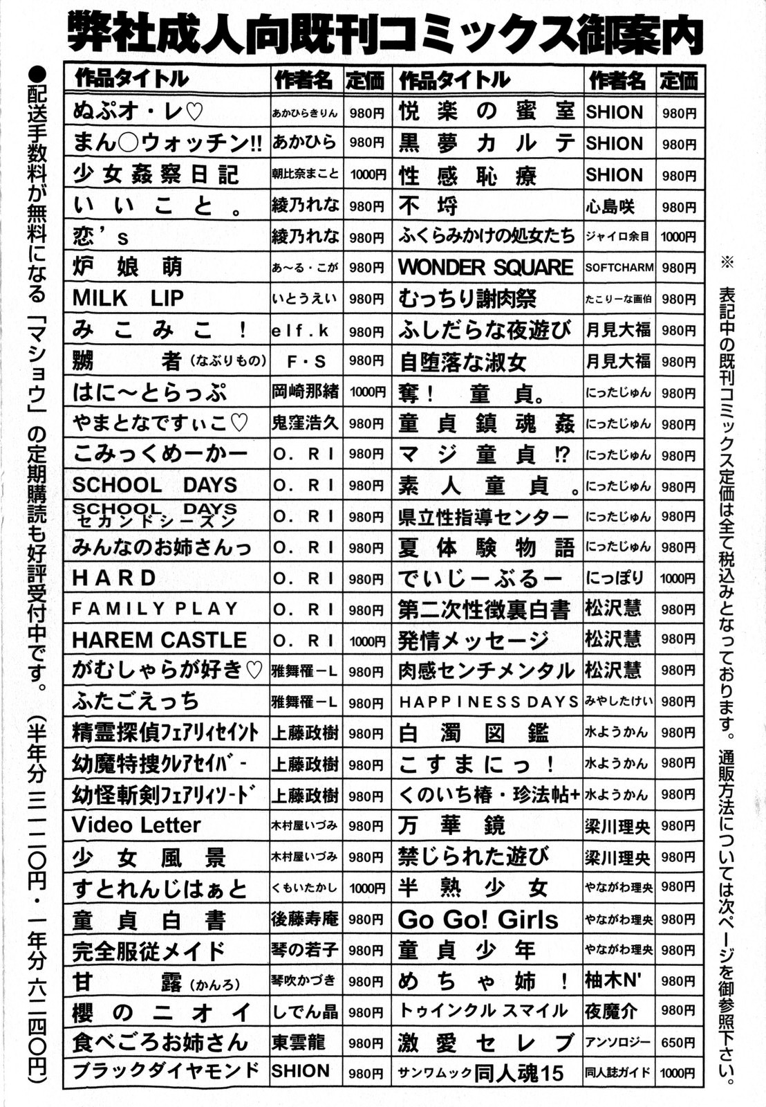 コミック・マショウ 2009年1月号