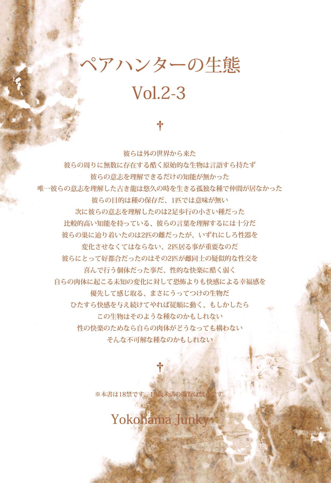 (C93) [Yokohama Junky (魔狩十織)] ペアハンターの生態vol.2-3 (モンスターハンター)