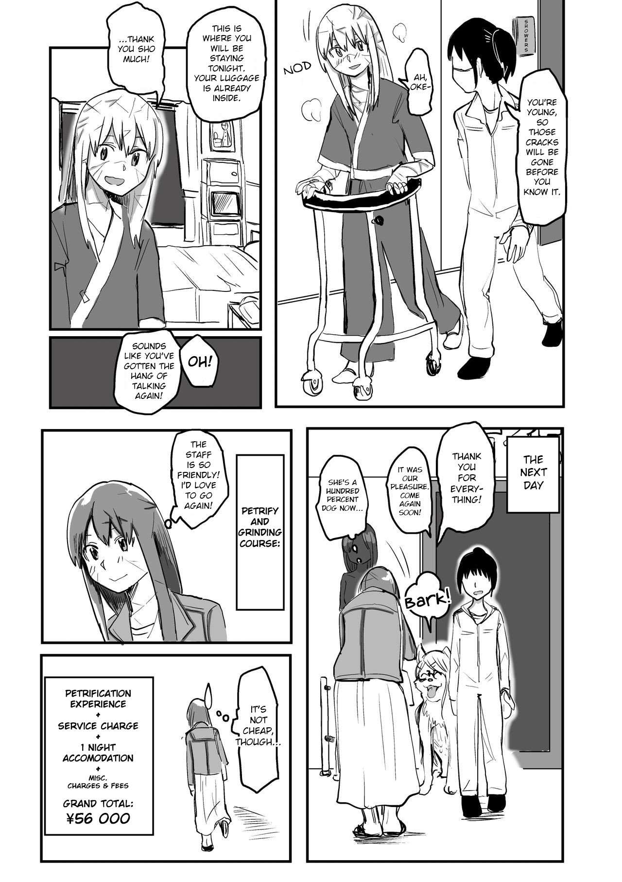 [葉月] 石化して粉々にされたい女子 [英訳]