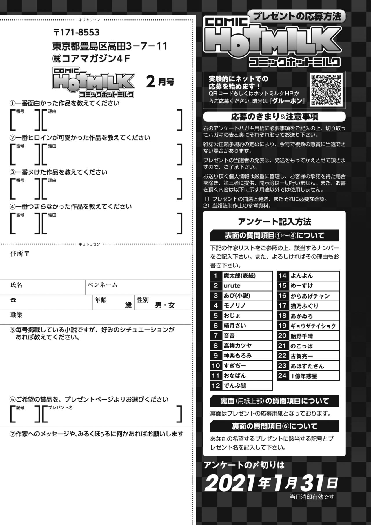 コミックホットミルク 2021年2月号 [DL版]