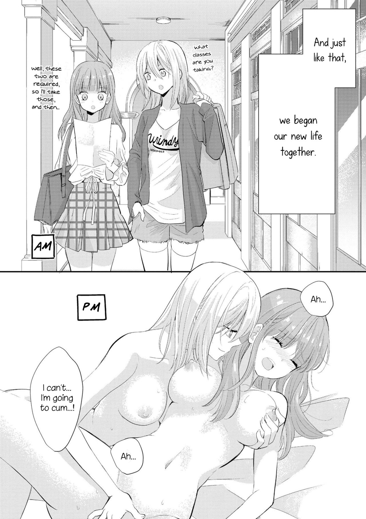 [コダマナオコ] はじめてのどうせいせいかつ (いちゃらぶしかない百合アンソロジーコミック2) [英訳] [DL版]