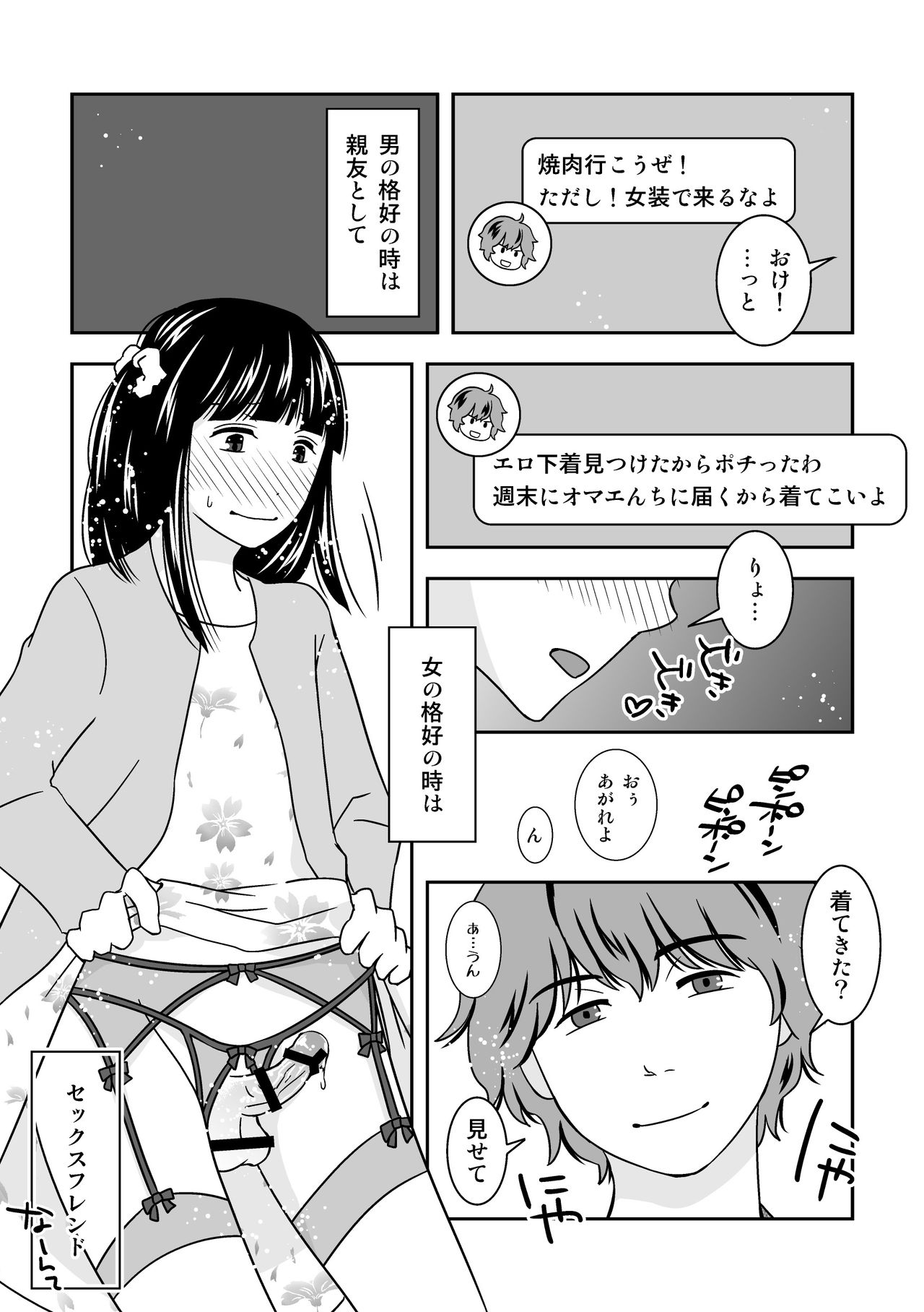 [321go (543)] 親友がエロい下着をプレゼントしてくれた。