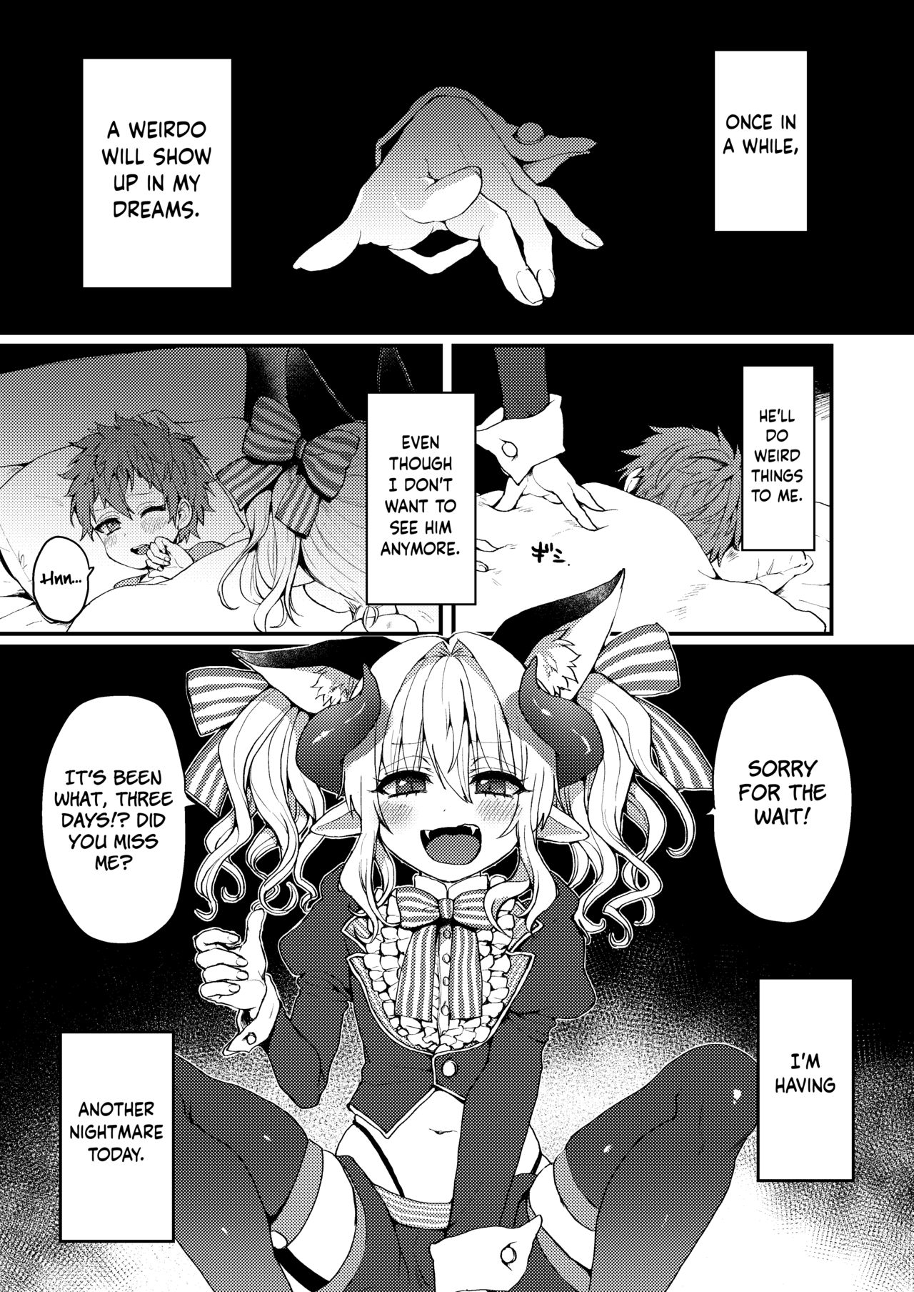 [こねこ組 (ぽろん)] 淫魔くんのえっちな夢に悩まされる男の子の話 [英訳] [DL版]