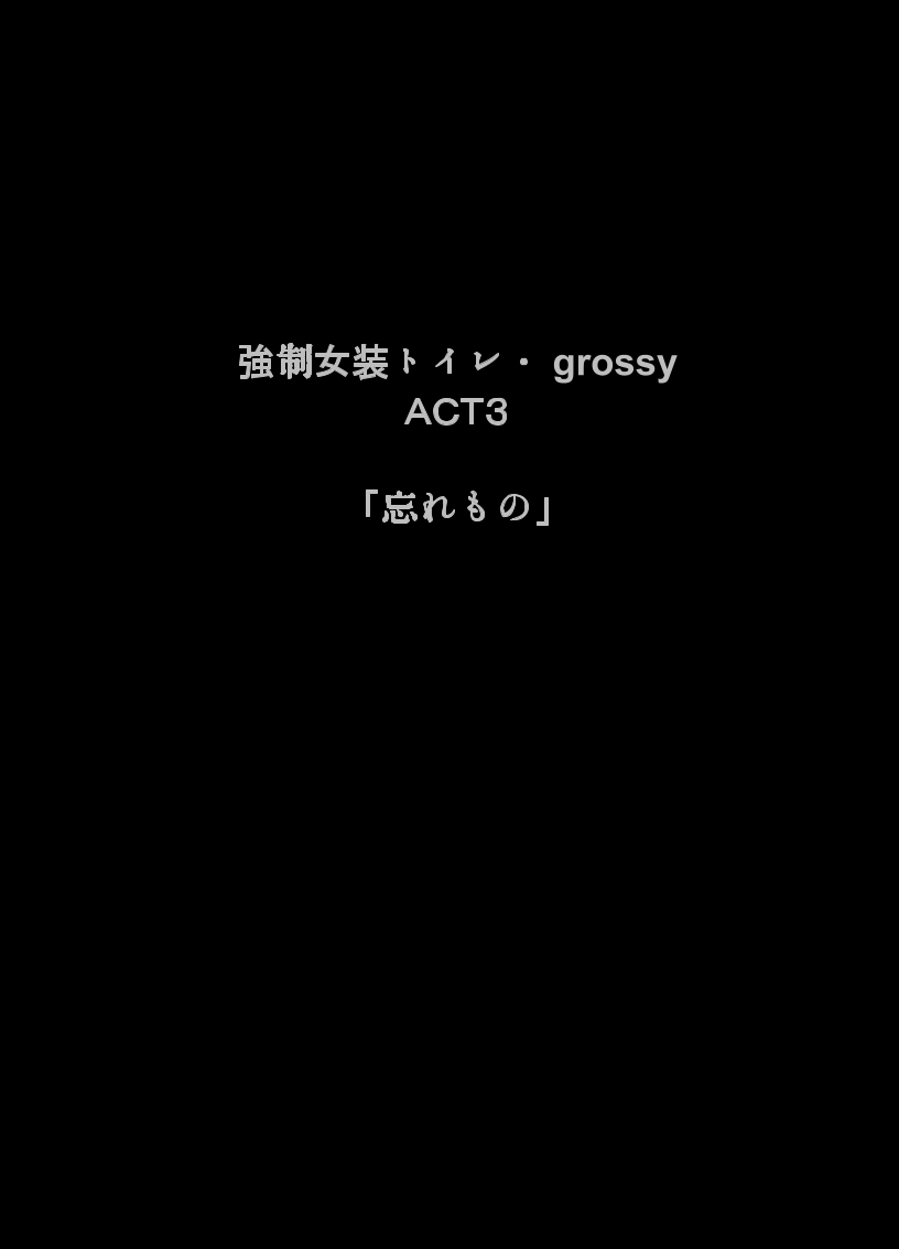 強制女装トイレ：光沢のある