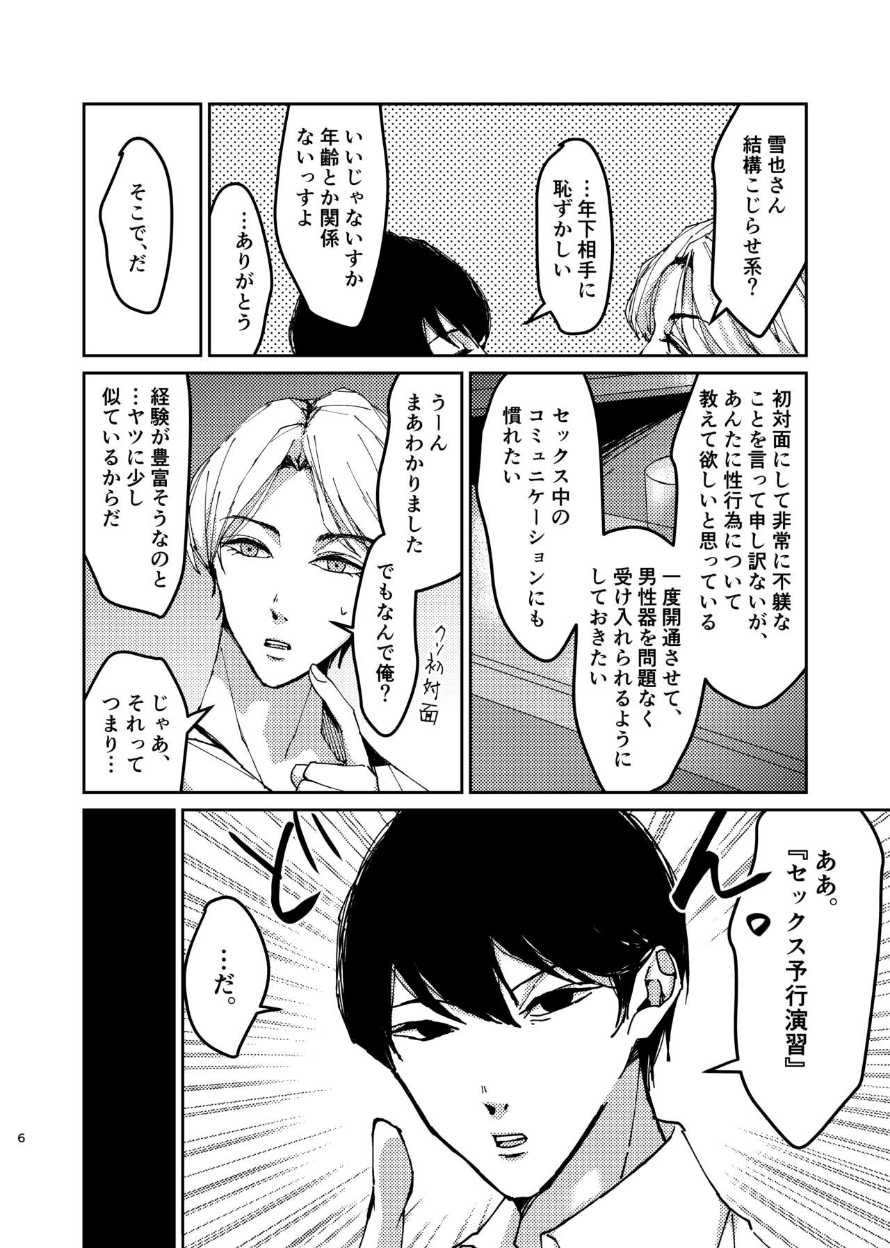 [黒帯形而] セックス予行演習～似ている君に、開通依頼～