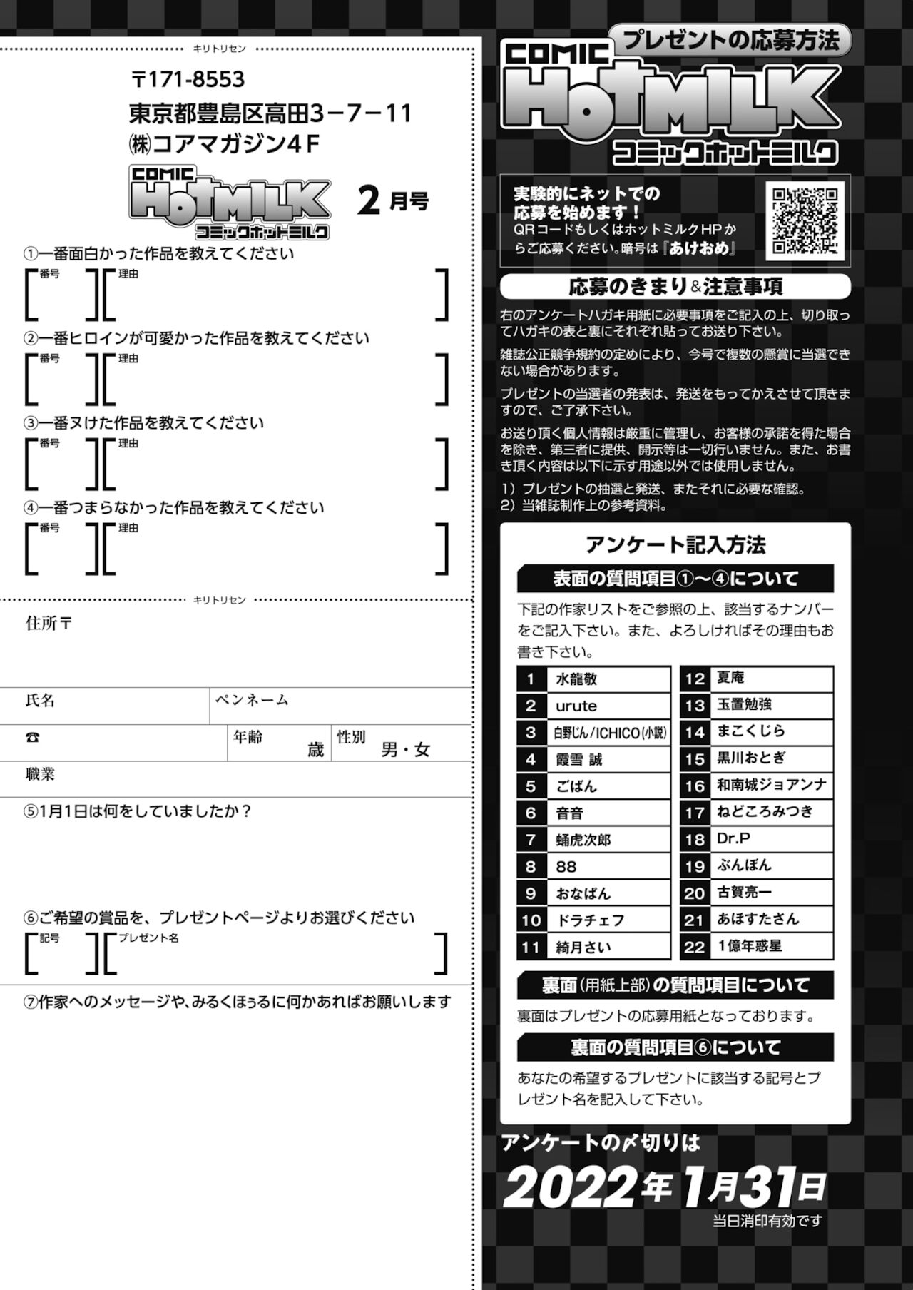 コミックホットミルク 2022年2月号 [DL版]