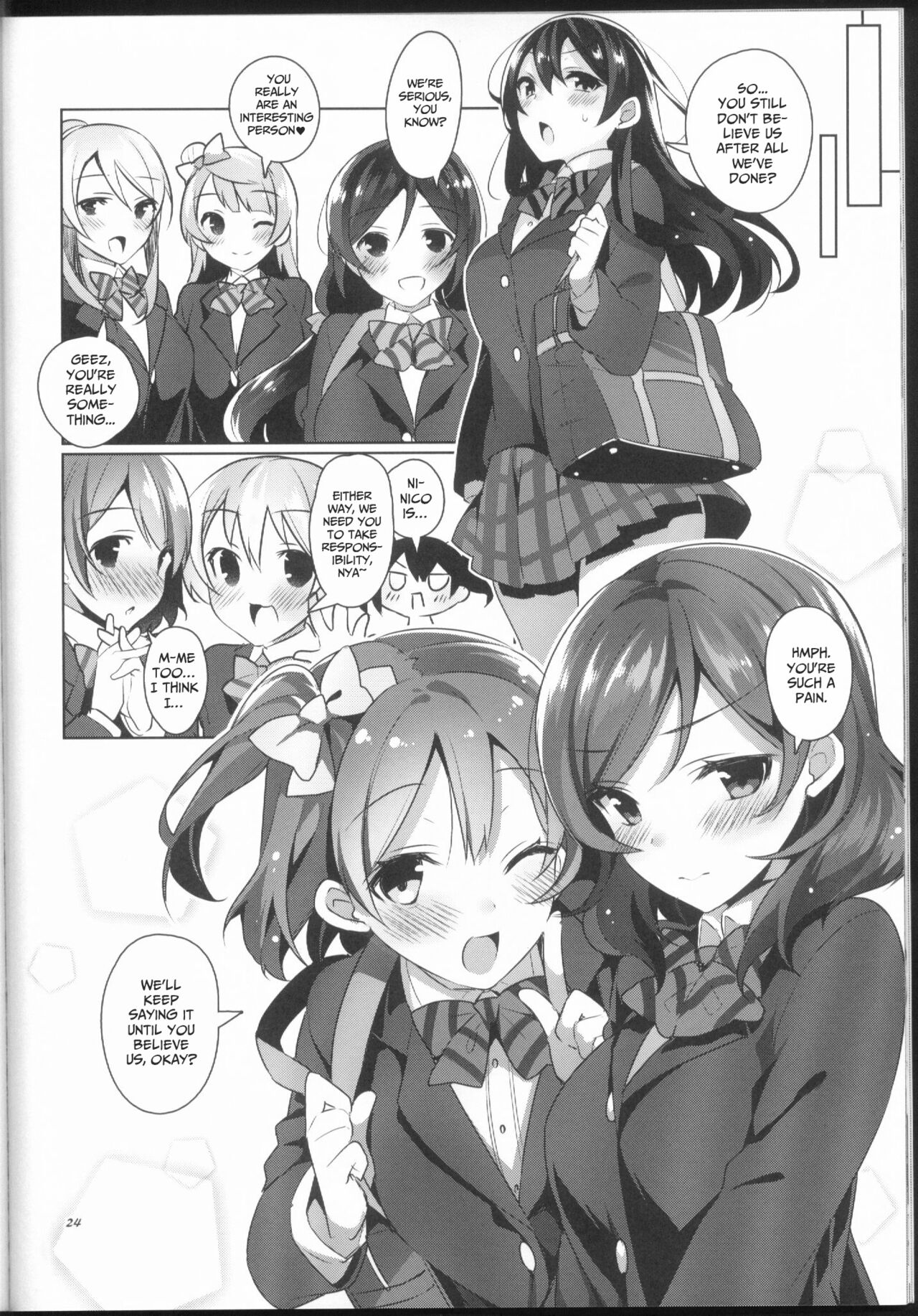 (C87) [自宅異常あり! (にぃと)] μ'sが無条件で好きになるだけの本 (ラブライブ!) [英訳]